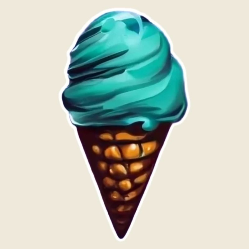 Glace Ontueuse dans son Cornet