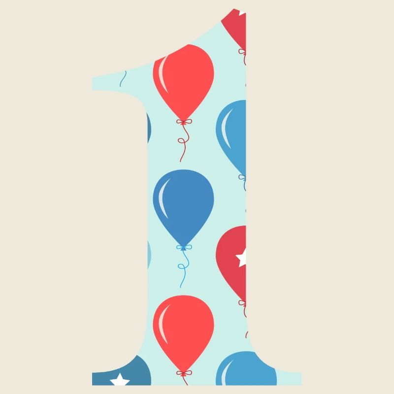 1st anniversary balloon