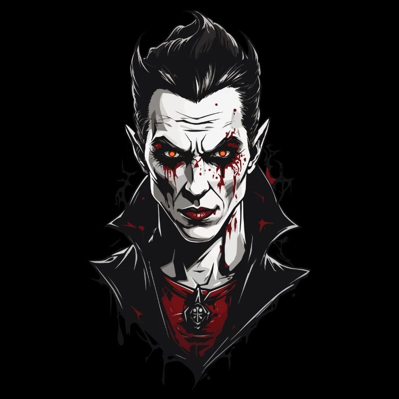 Design moderne Vampire gothique rétro Halloween Design