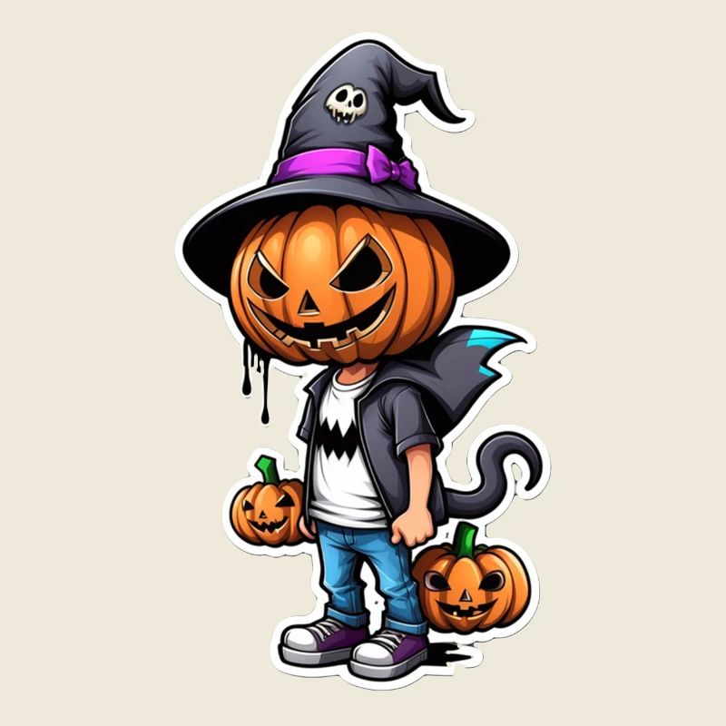 Halloween - Pumpkin Witch Hat Manga