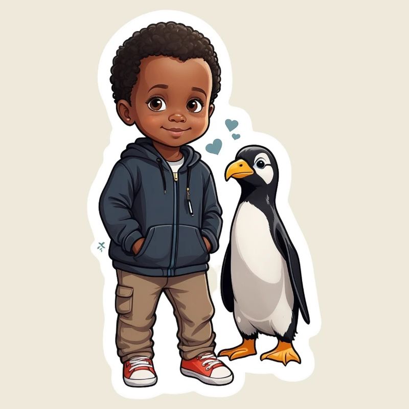 Pinguin Freunde Kind Geschenkidee