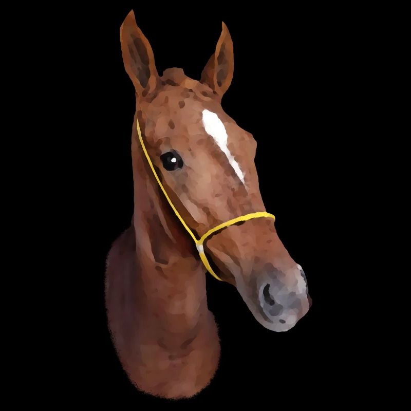 Tête de cheval stylisée