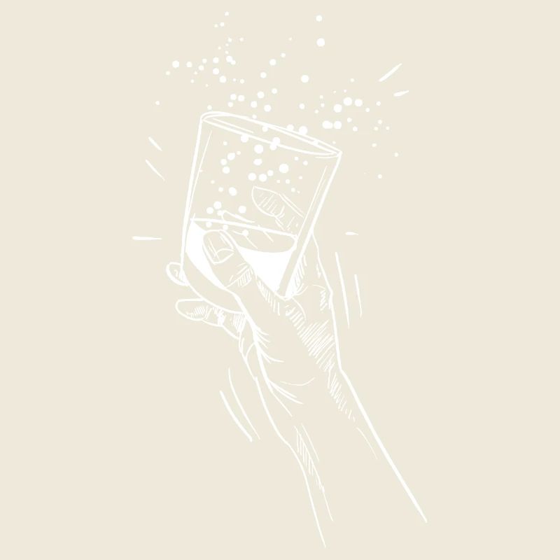 Hand with drink glass