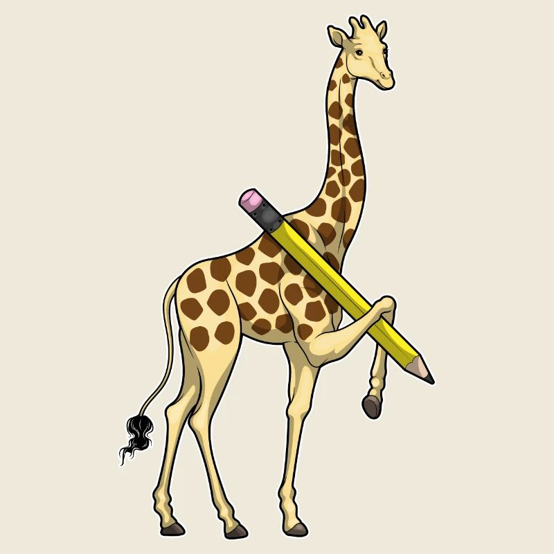Giraffe Schüler Bleistift