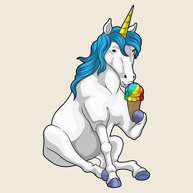 Einhorn Waffeleis