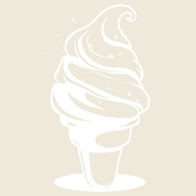 Dessin de crème glacée molle