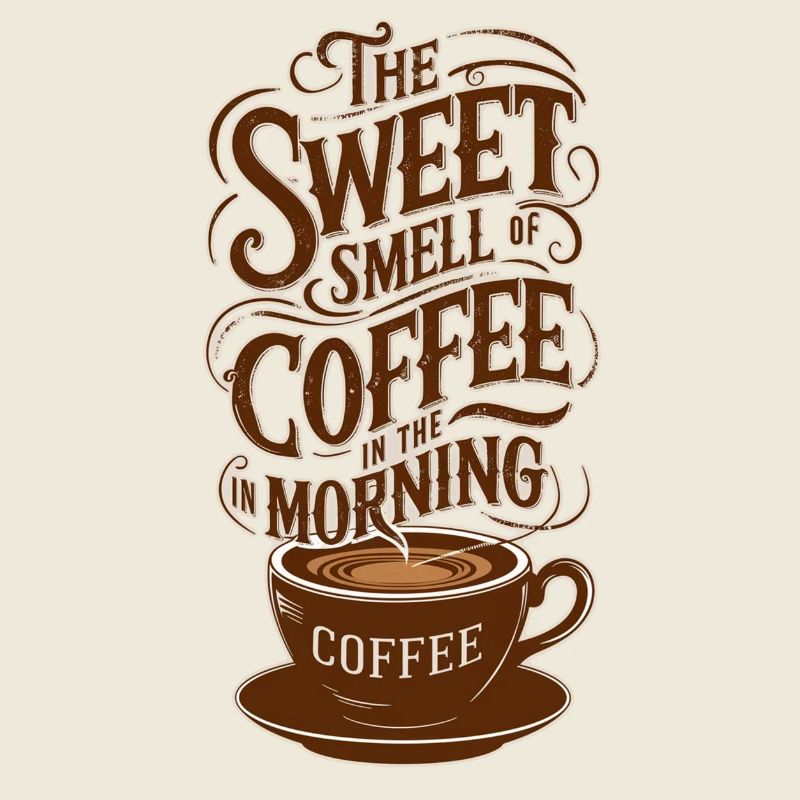 douce odeur du café le matin
