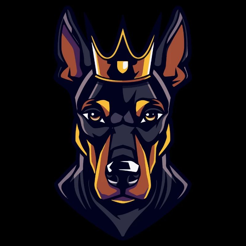 Couronne de chien Doberman