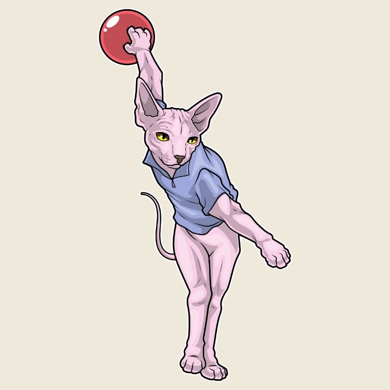 Sphynx Katze Bowling Bowlingkugel