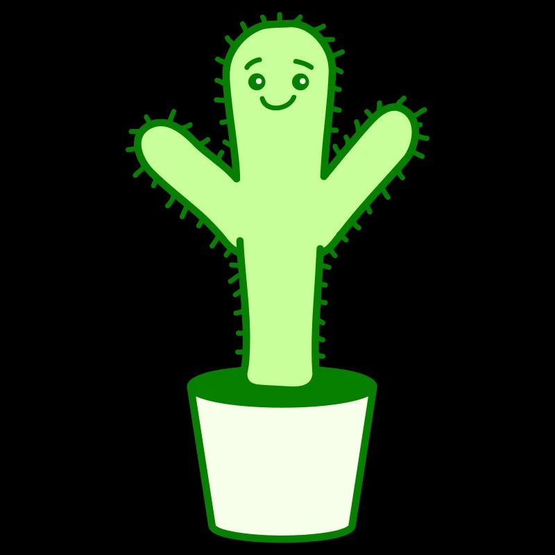 Cactus Prickly Spiny Desert Cacti Flower Pot