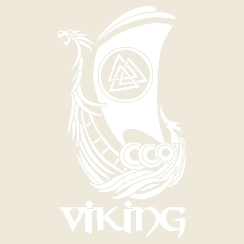 Bateau viking blanc