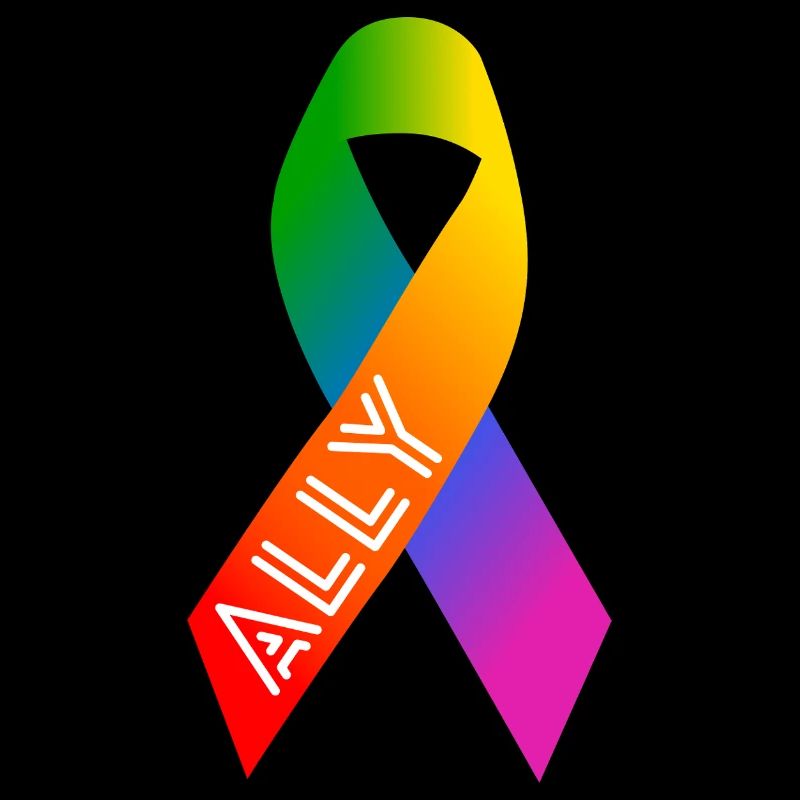 Queer Regenbogen Schleife Friedenszeichen