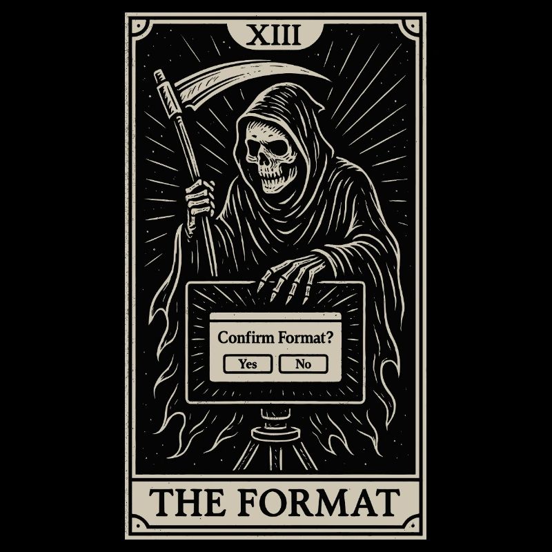 Datahoarding Tarot: Tod des Formats