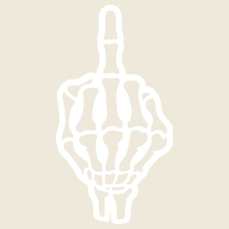 Skeleton Middle Finger Hand