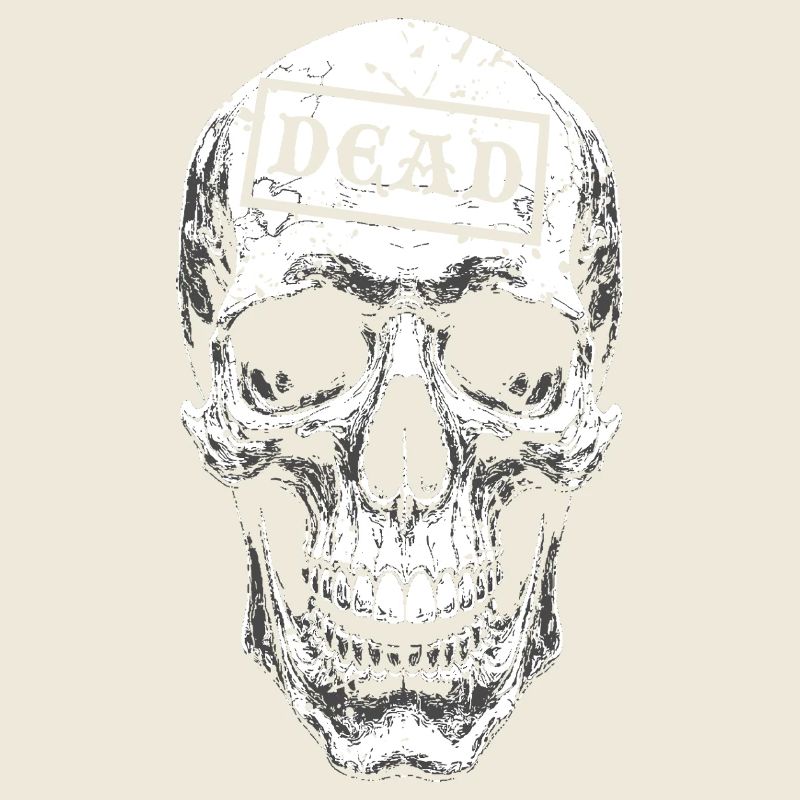 Totenkopf mit Siegel DEAD