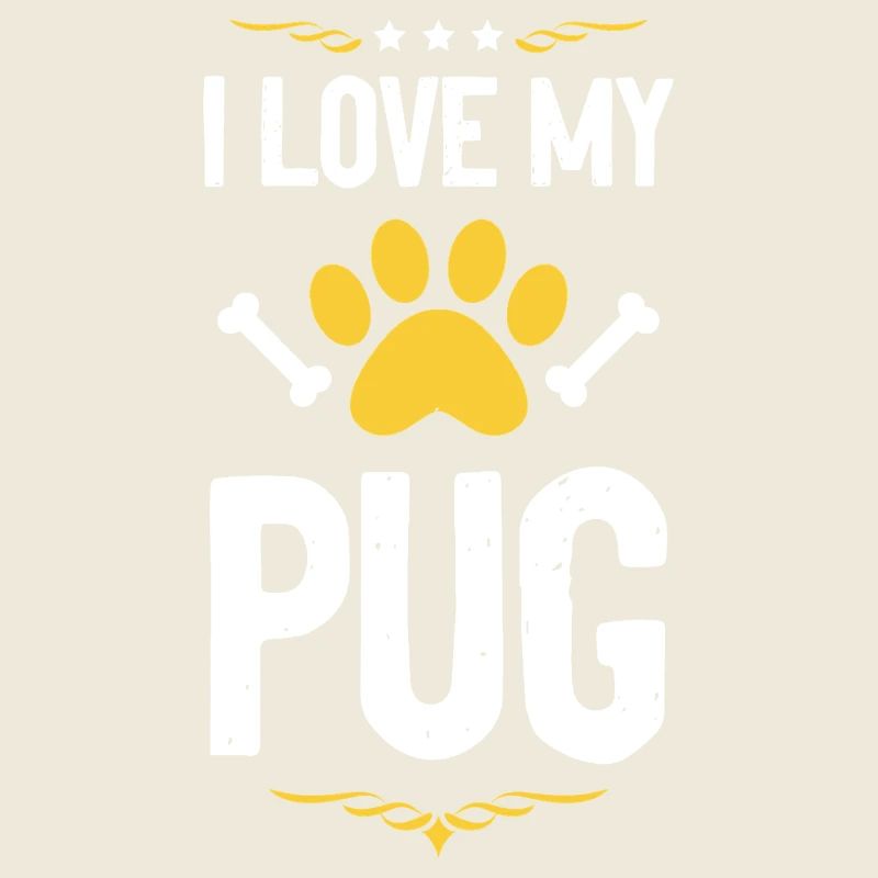 Ich liebe meinen Pug