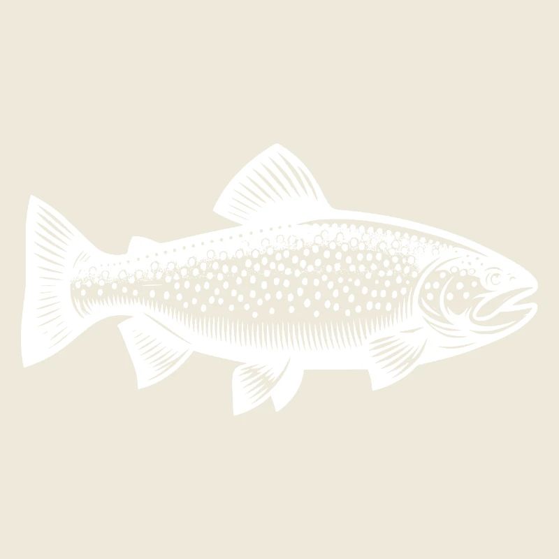 Truite arc-en-ciel - Conception de poisson prédateur réaliste
