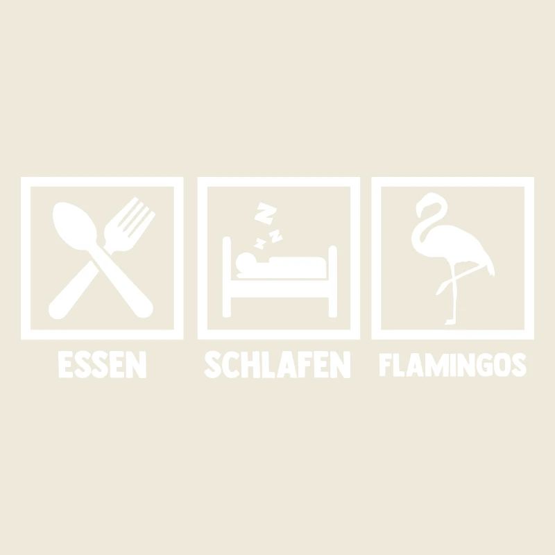 Essen Schlafen Flamingos