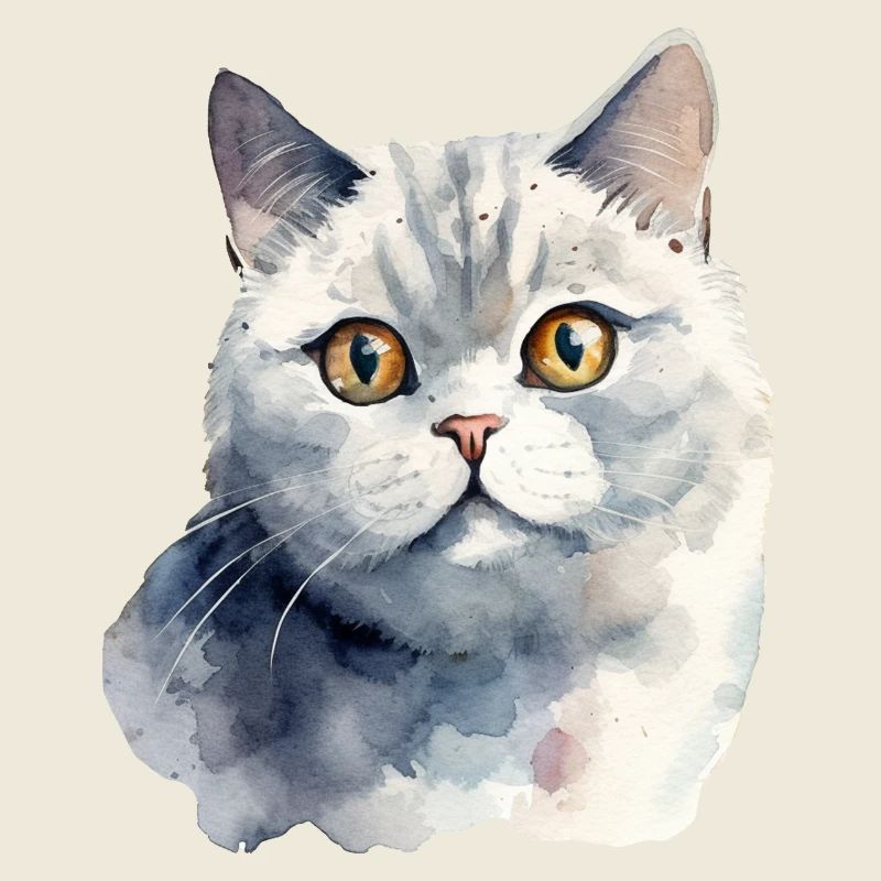 Britisch Kurzhaar Wasserfarben