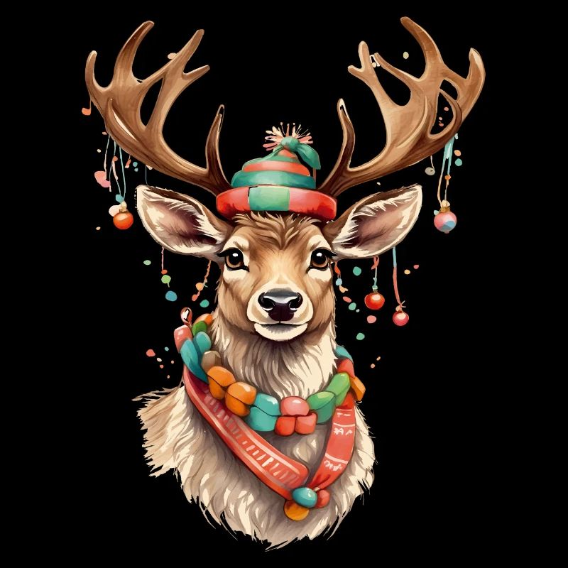 Mignon renne de Noël