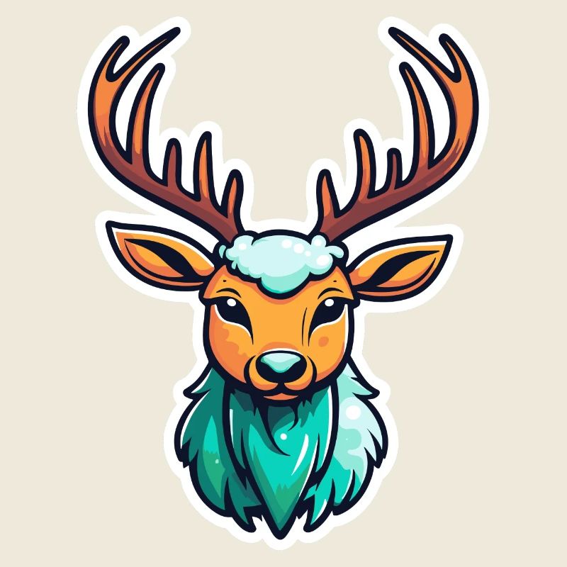 Illustration de Noël de renne