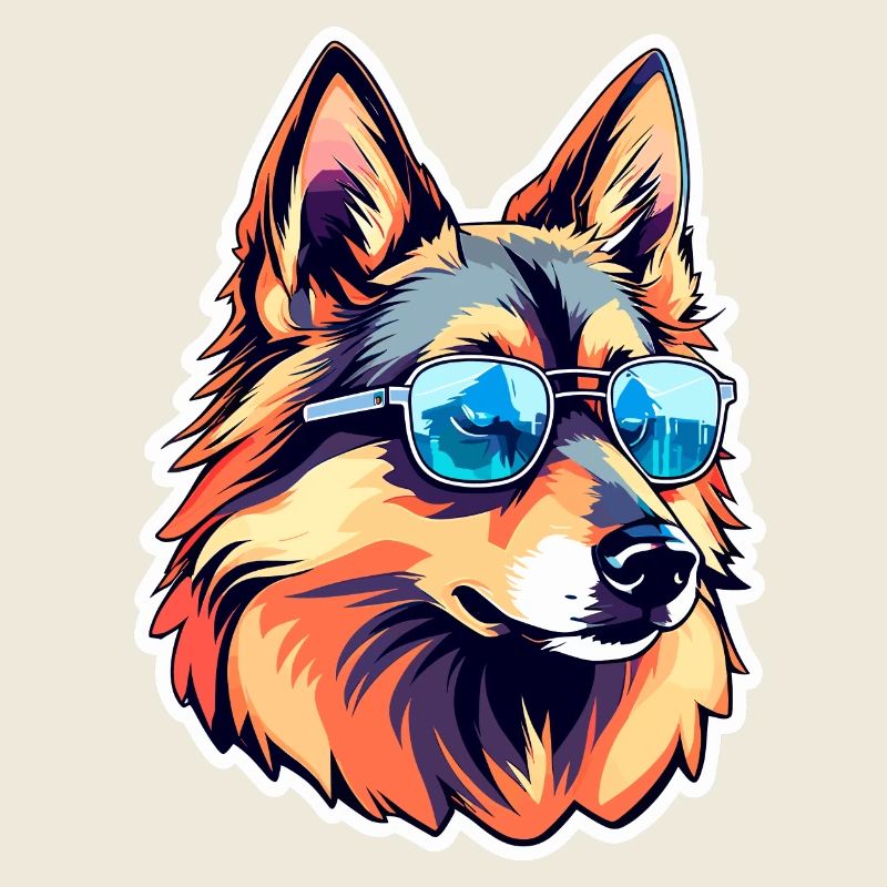 German Shepherd Illustration