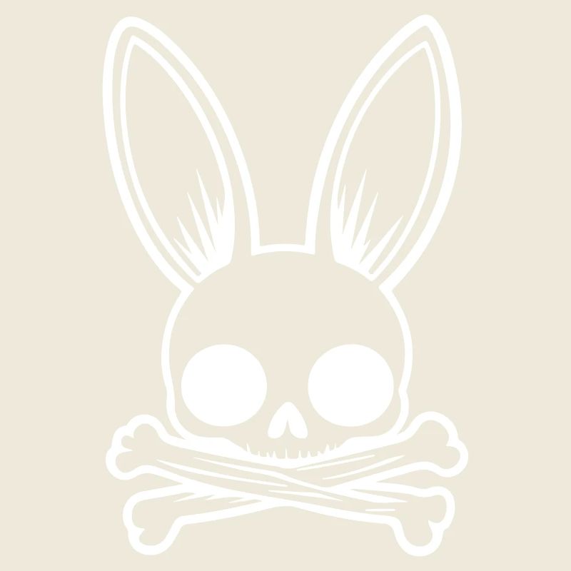 Lapin Drôle Crâne de Pâques