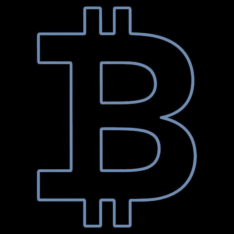Bitcoin Logo Silhouette Digitale Währung
