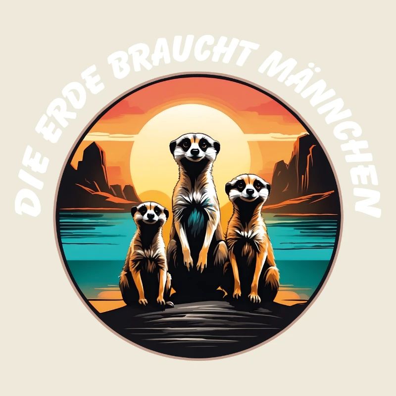 Coole Erdmännchen lustiger Erdmännchenspruch