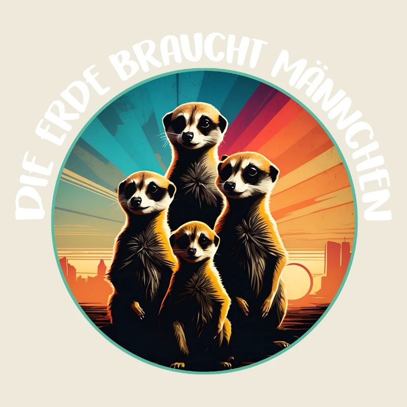 Coole Erdmännchen lustiger Erdmännchenspruch