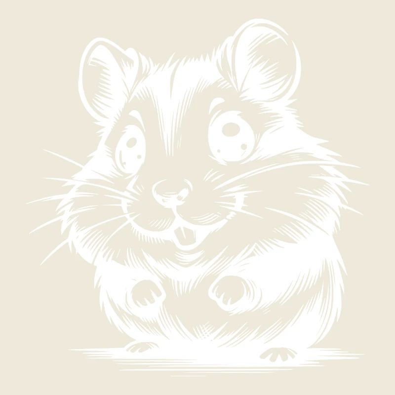 Bébé hamster mignon enfants dessin
