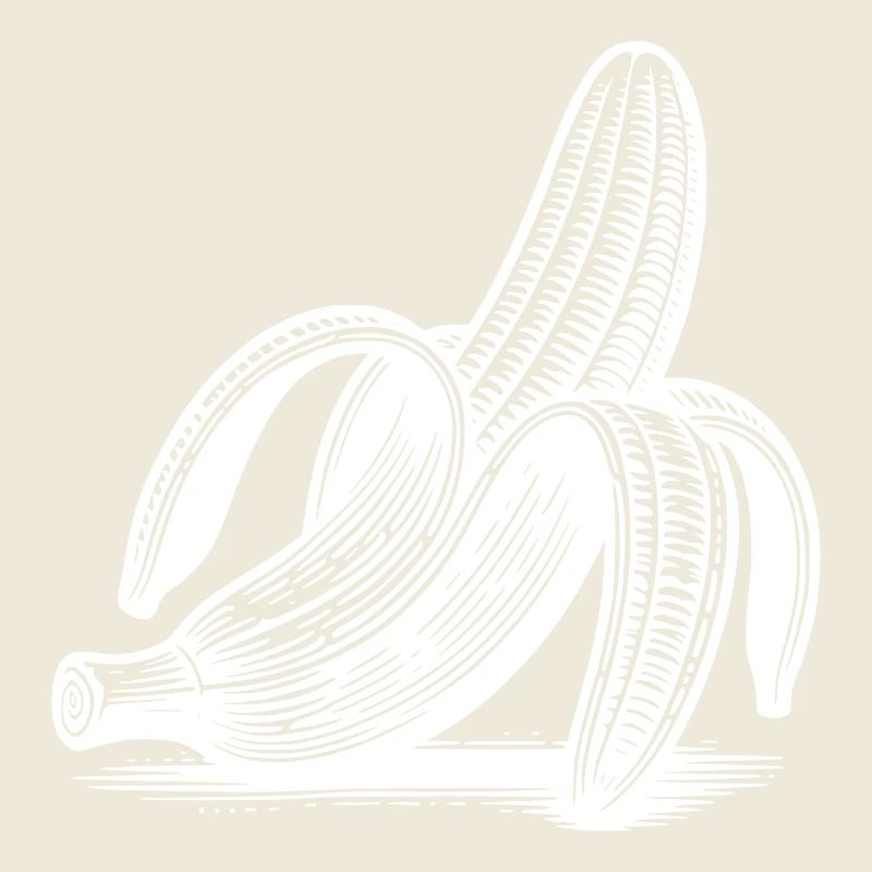 Striptease Bananen Zeichnung Tusche Style