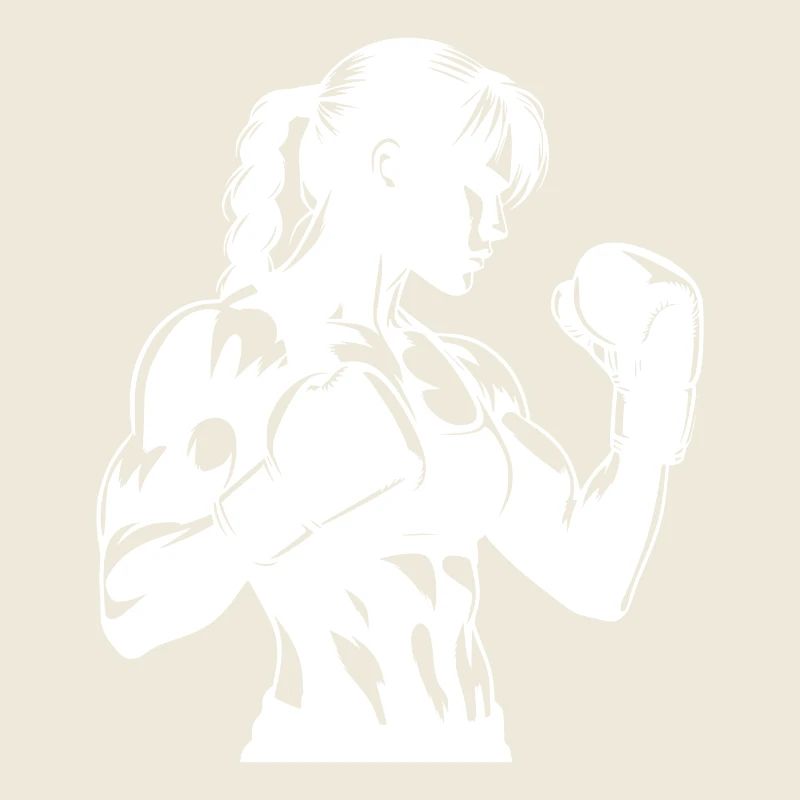 Boxer avec gants en posture concentrée