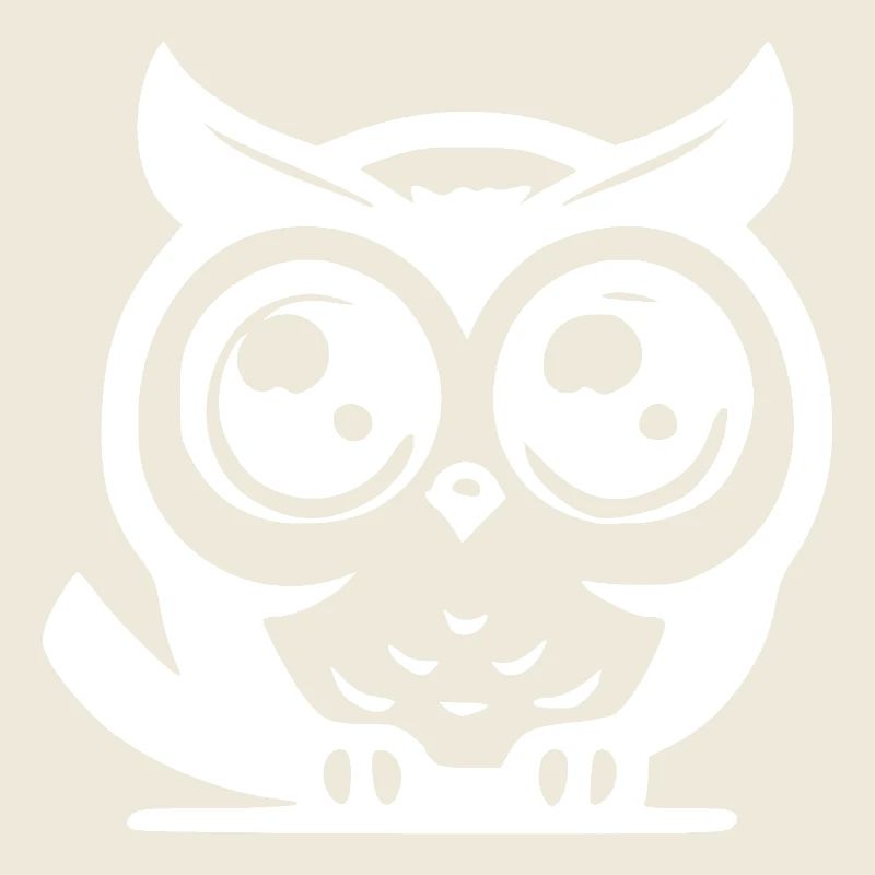 Little cute owls huge eyes