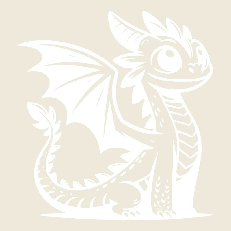 Imaginative dragon with magical charisma