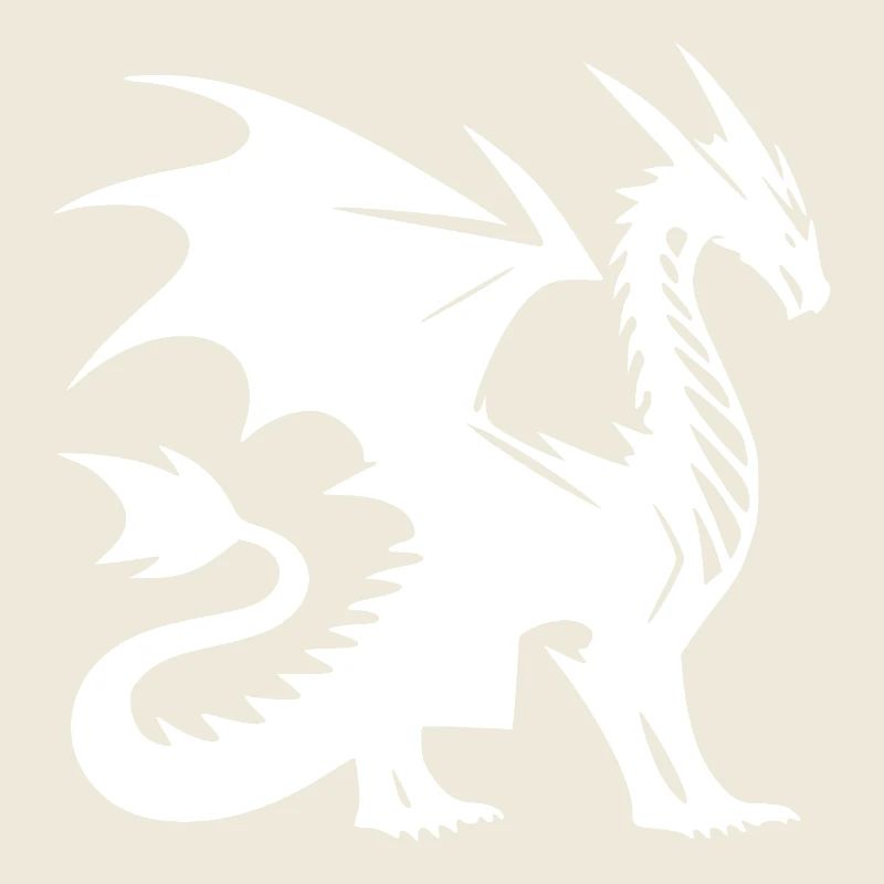 Fantasy Drache mit Flügeln aus dem Mittelalter