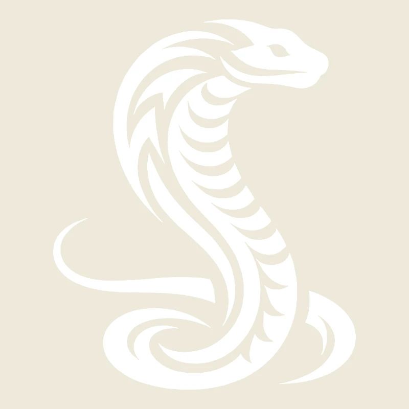 Cobra Snake Elegant Tribal Tattoo Style