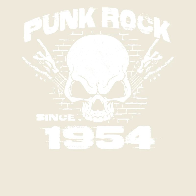 Punk Rock Since 1954 - Skull Rock Hands 70th