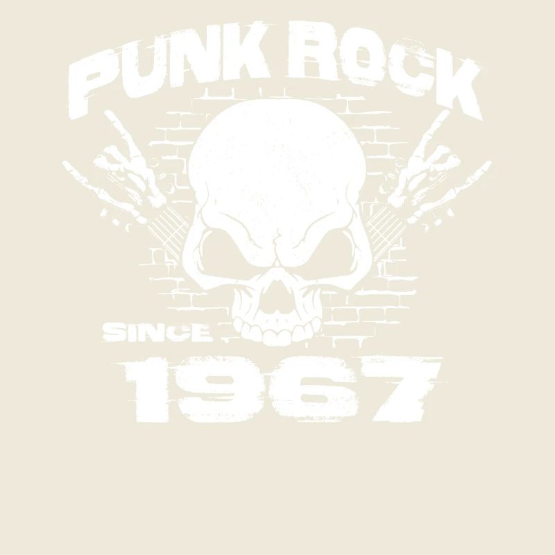 Punk Rock Since 1967 - Skull Rock Hands 57th