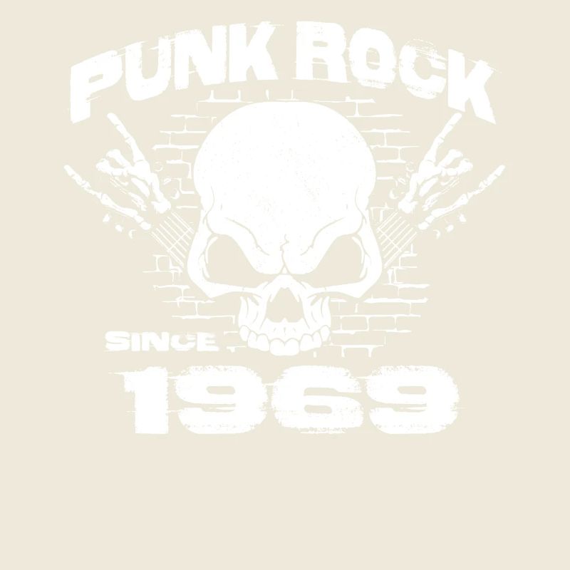 Punk Rock Since 1969 - Skull Rock Hands 55th