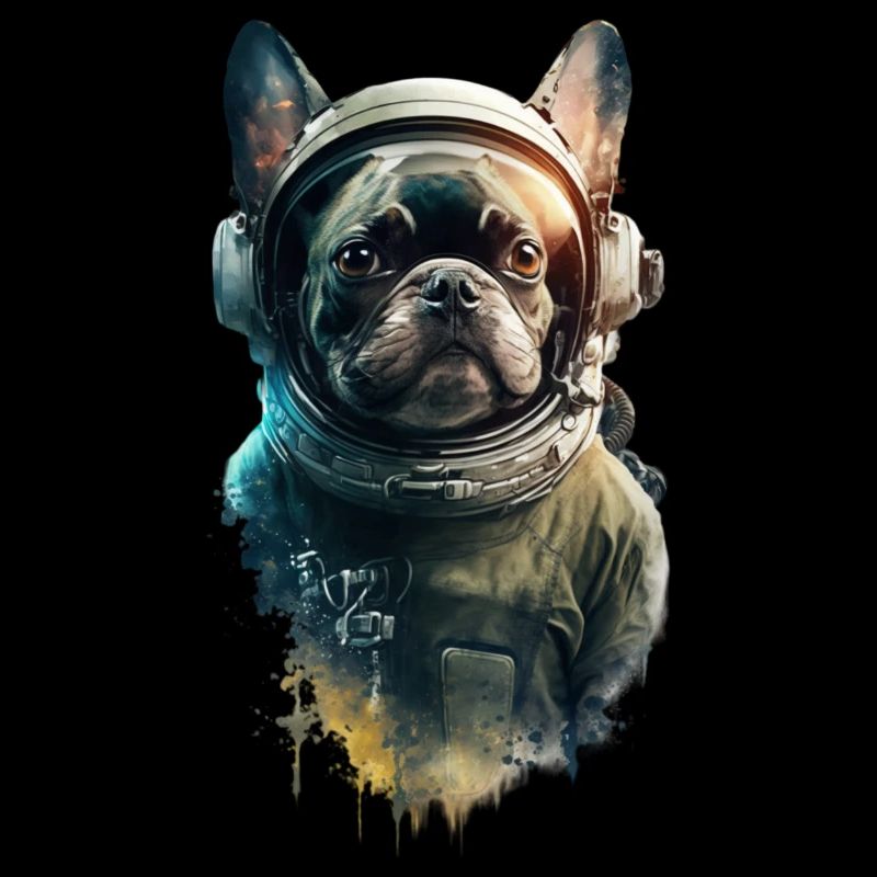 French Bulldog Astronaut