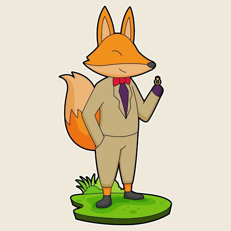 Fuchs Bräutigam Ehering Hochzeit