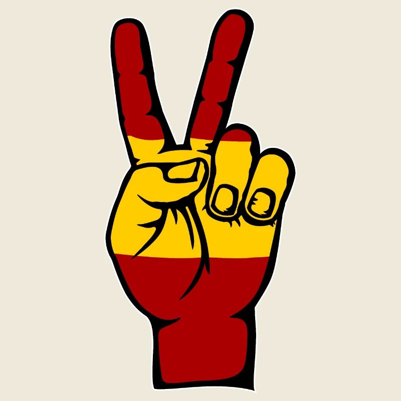 Spanien Flagge Frieden Victory Symbol
