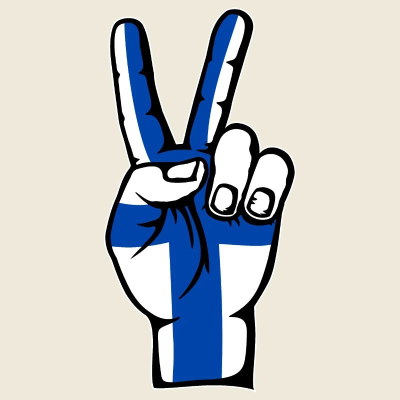 Drapeau de la Finlande Symbole de la victoire de la paix