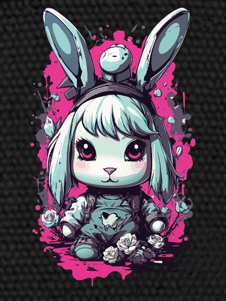Goth Bunny Kawaii Pastel Gothic Design