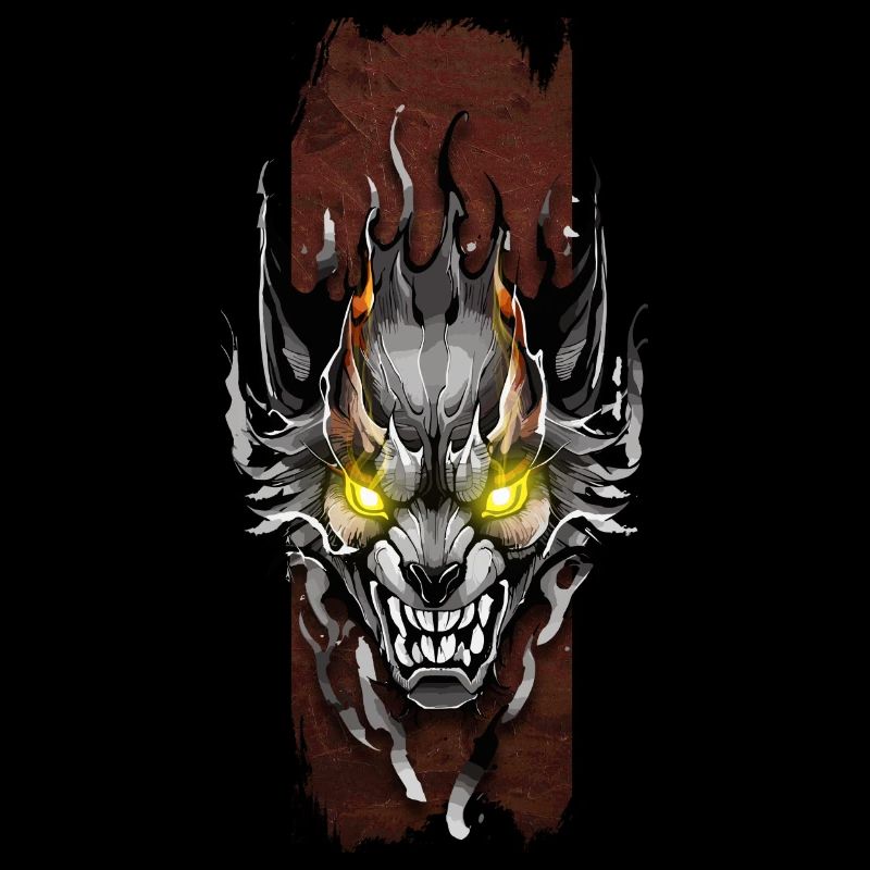 Lycanthropic Radiance: Werewolf with Glowing Eyes