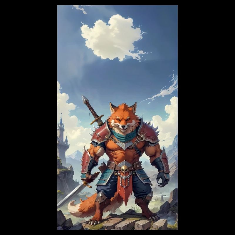 Ein monströses Ungetüm, ein Rotfuchs als Fantasie
