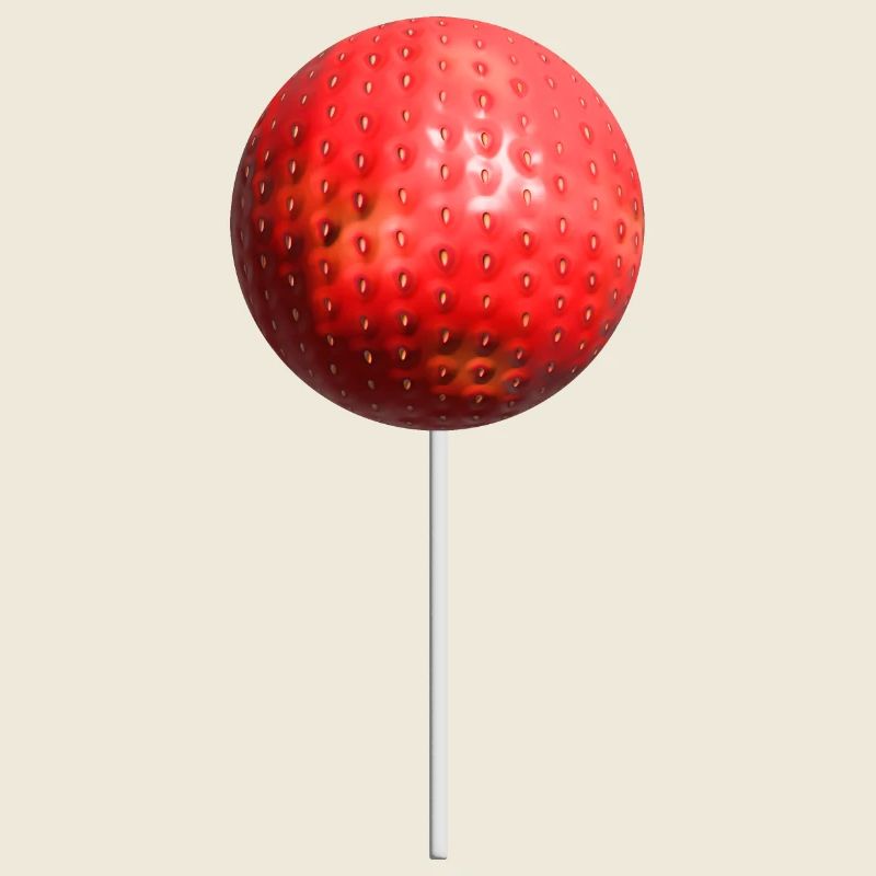 Strawberry Lollipop