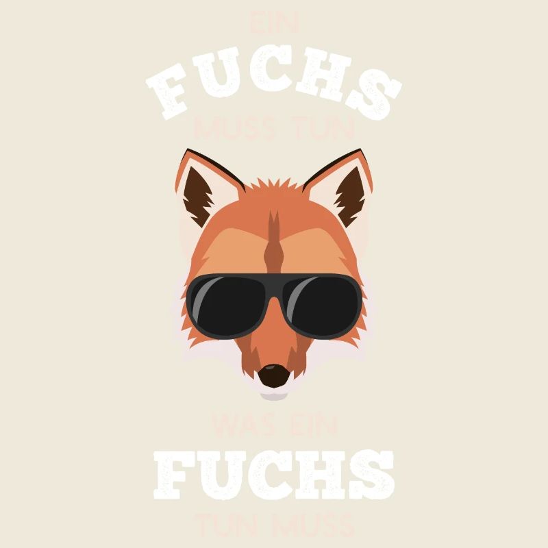 Cooler Fuchs mit Sonnenbrille Rotfuchs
