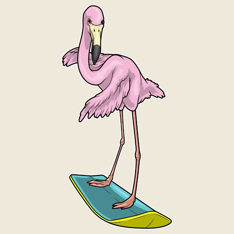 Flamingo Surfen Surfbrett Sommer